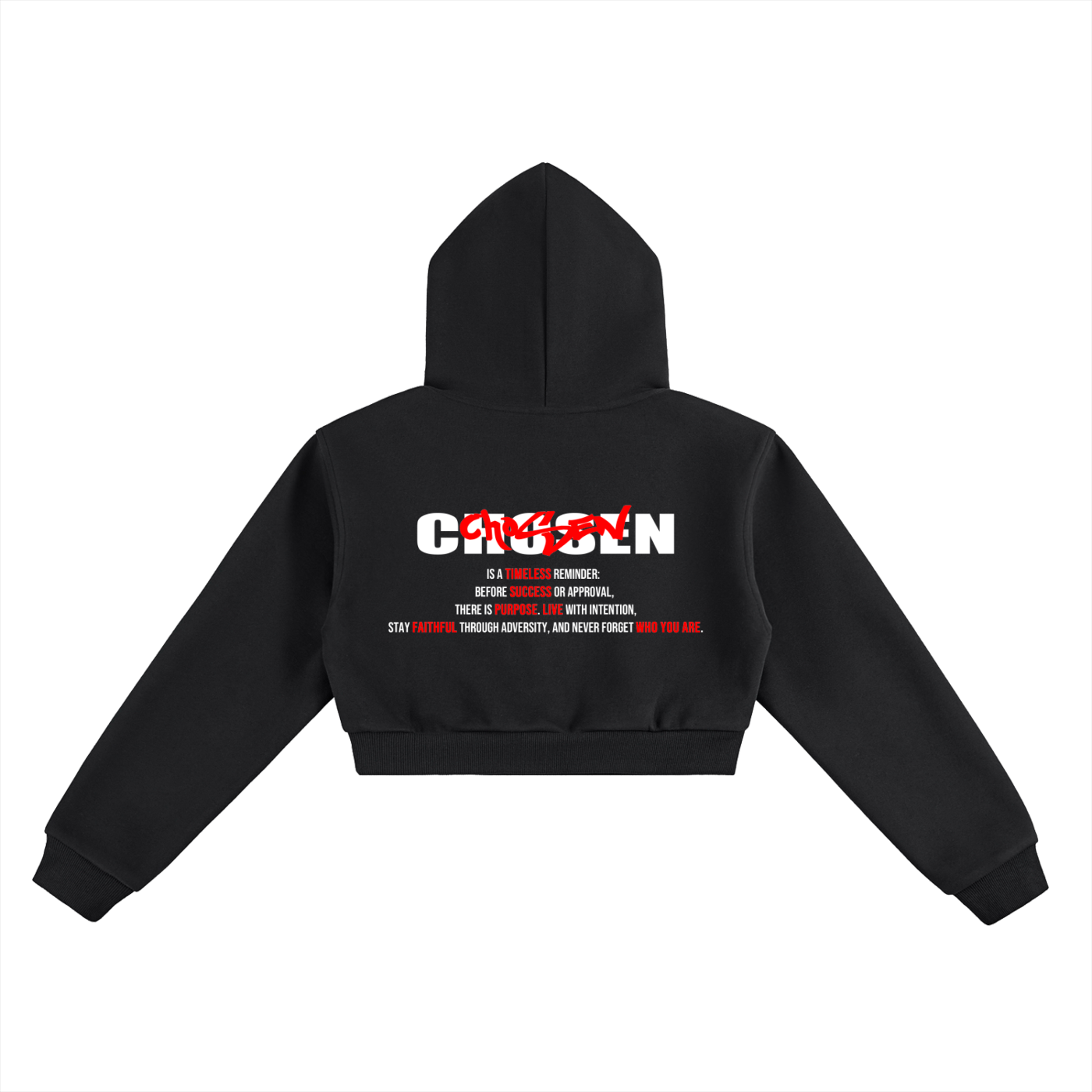 CHOSEN CROPPED HOODIE